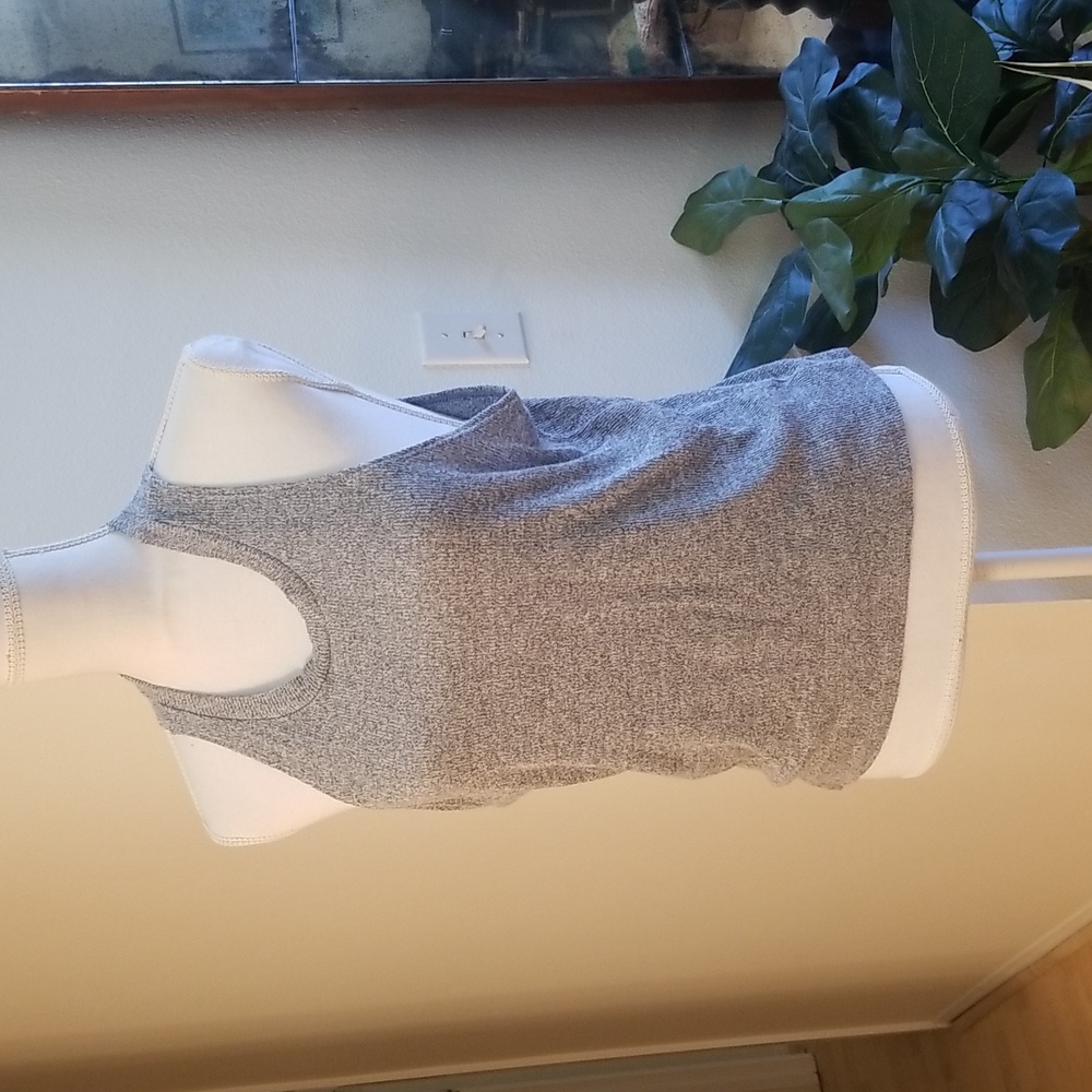 Forever 21 Gray Knitted Stretchy Tank Top
